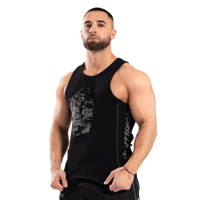 Памучен потник рипс Monterey Tank Top – Black/Gray