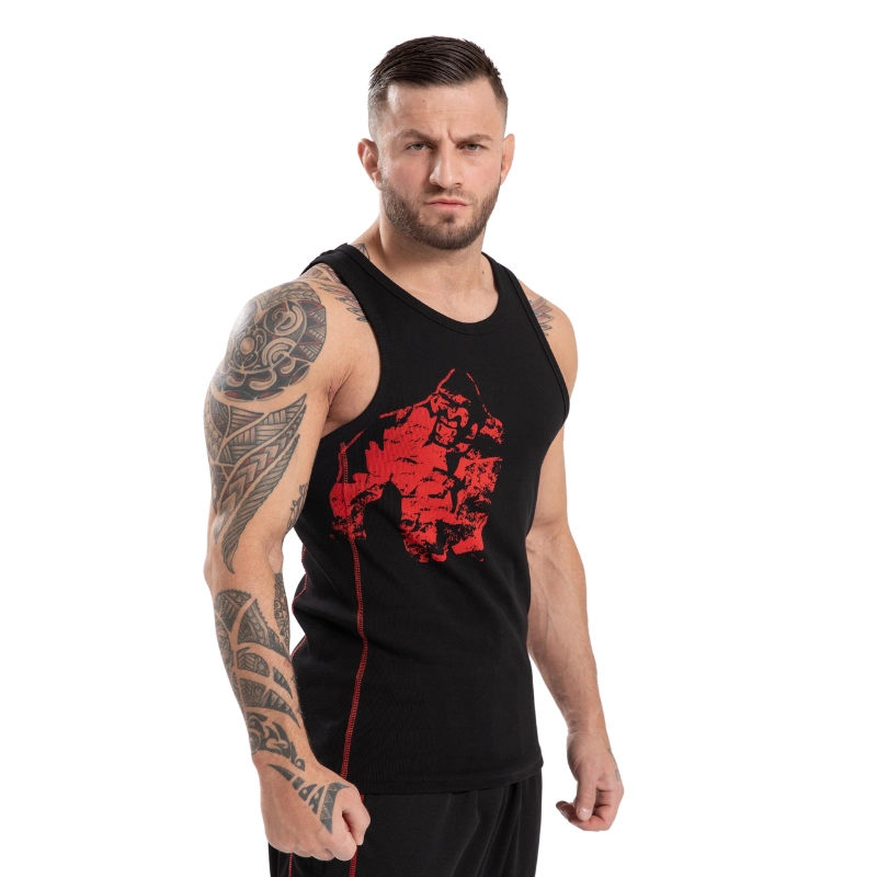 Памучен потник рипс Monterey Tank Top – Black/Red