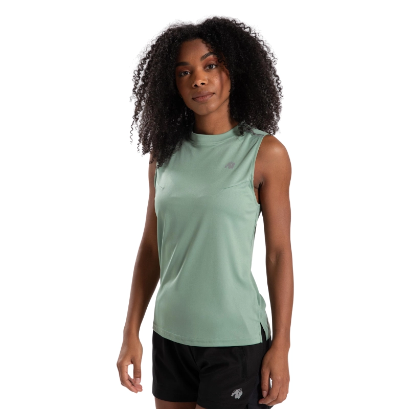 Бързосъхнещ олекотен топ Mokena Tank Top – Green