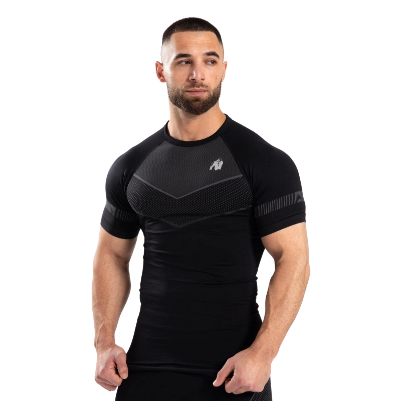 Безшевна тениска Norton Seamless T-Shirt – Black