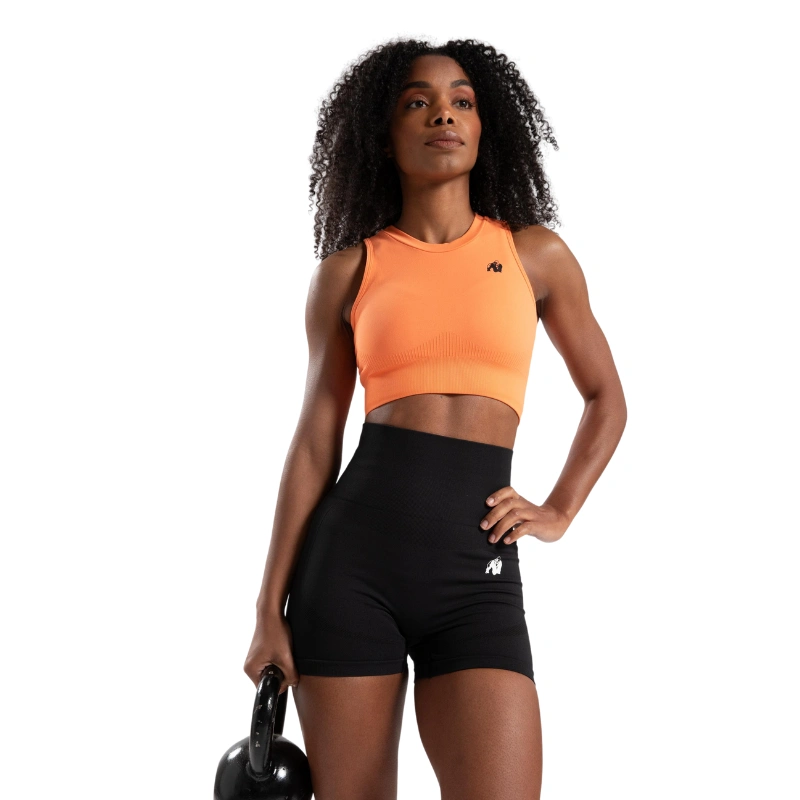 Безшевен топ Olivia Seamless Crop Top – Peach