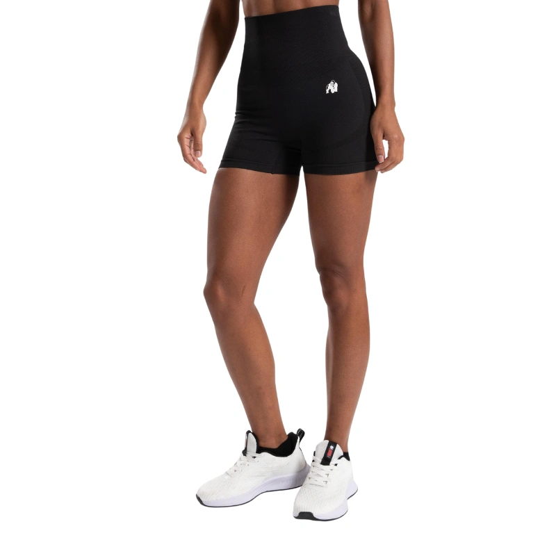 Безшевен къс клин Olivia Seamless Shorts – Black