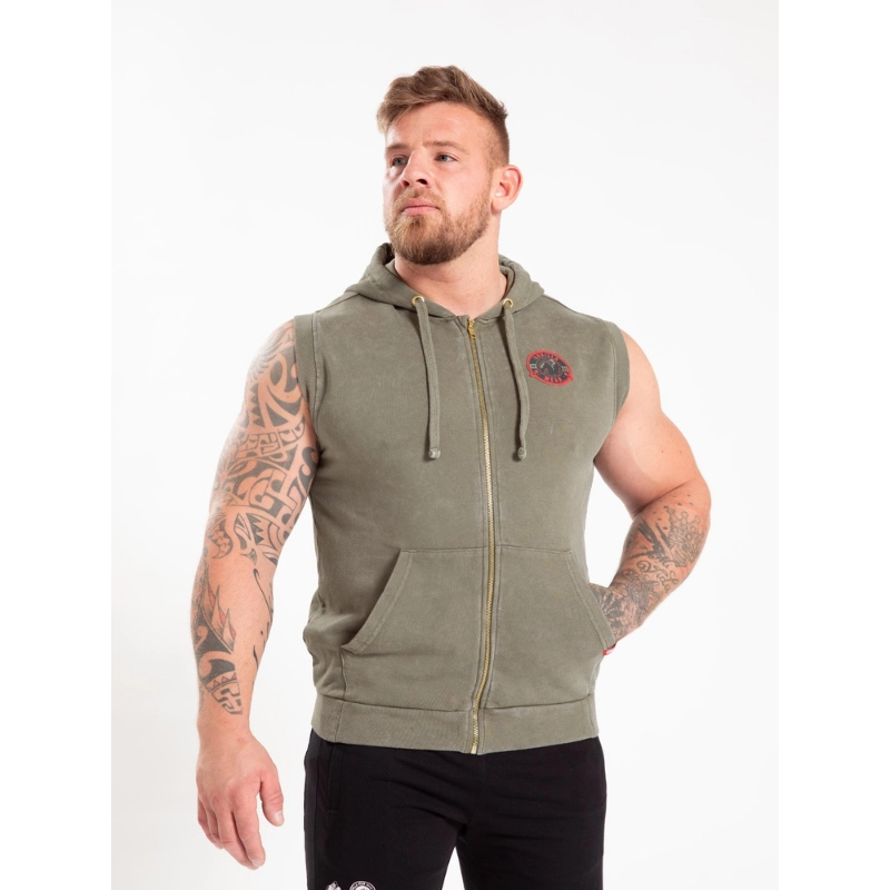Суитшърт без ръкави Silverdale Sleeveless Hoodie – Army Green