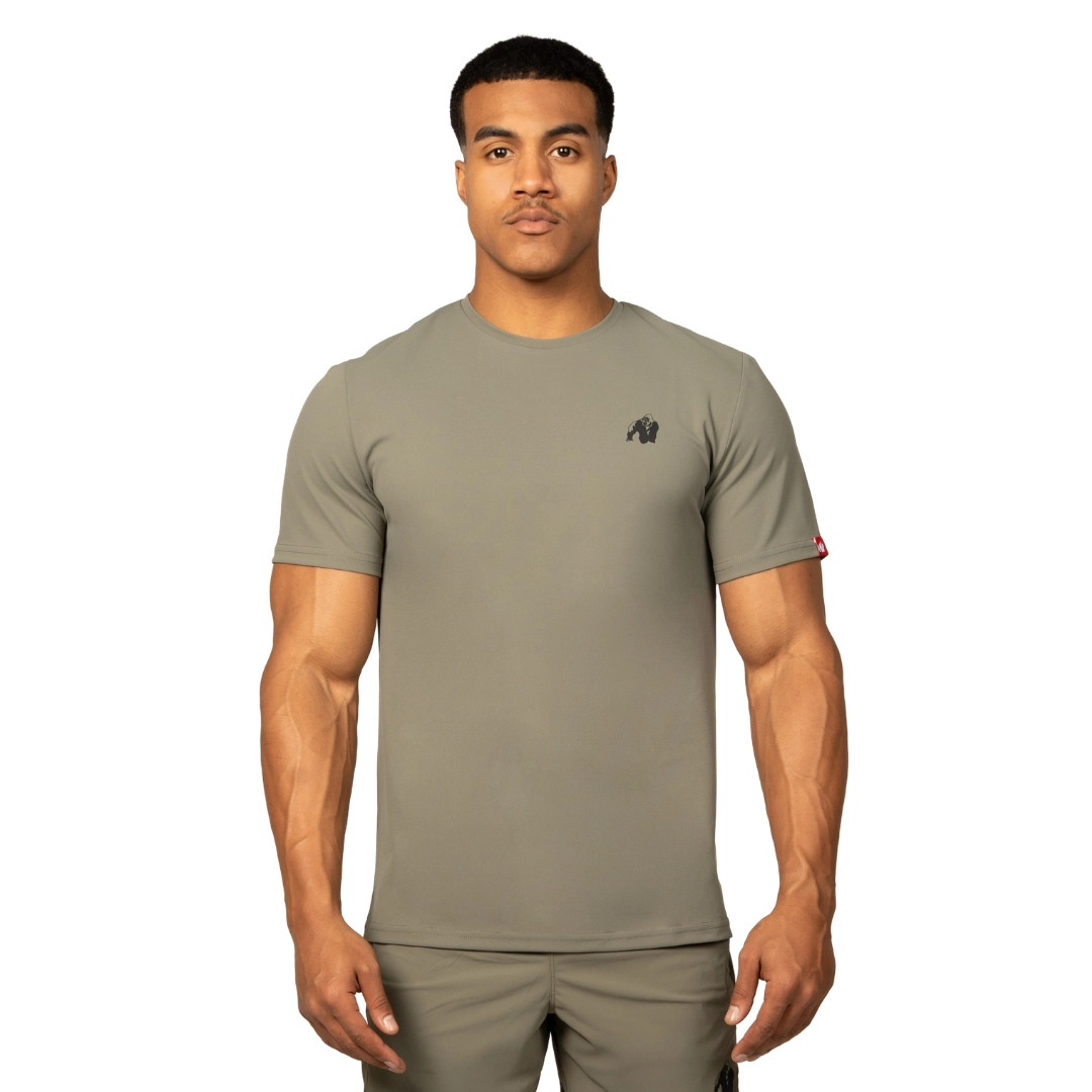 Colton T-Shirt – Army Green | мъжка фитнес тениска Gorilla Wear