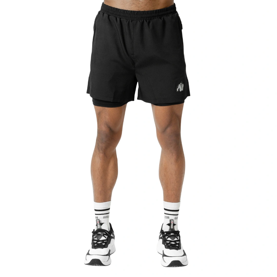 Къси панталони с вътрешен клин Lowell 2-In-1 Shorts – Black
