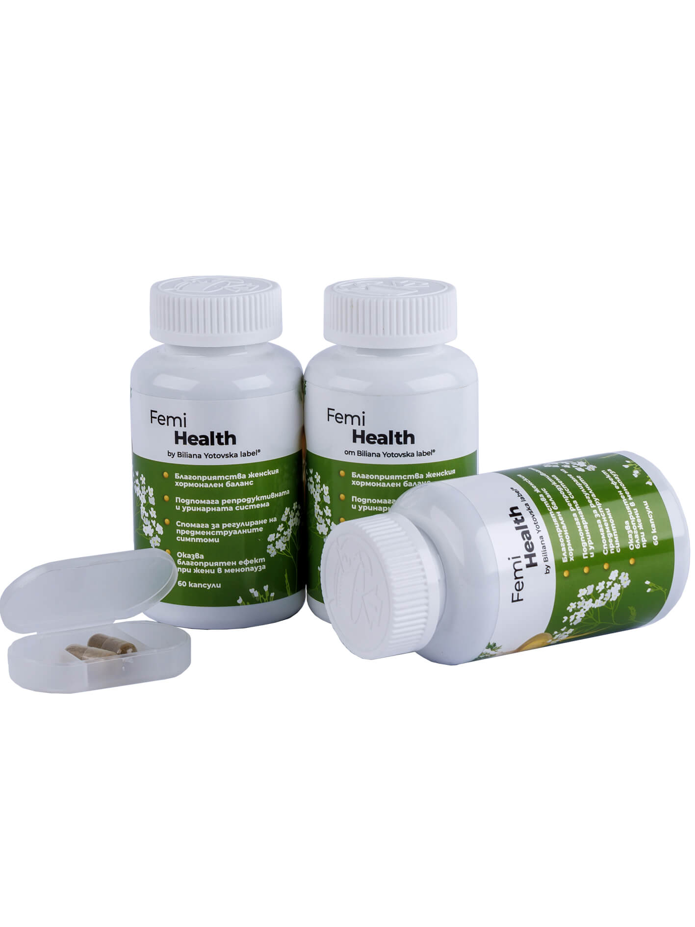 Femi Health 3 x 60 капс + подарък кутийка за хапчета