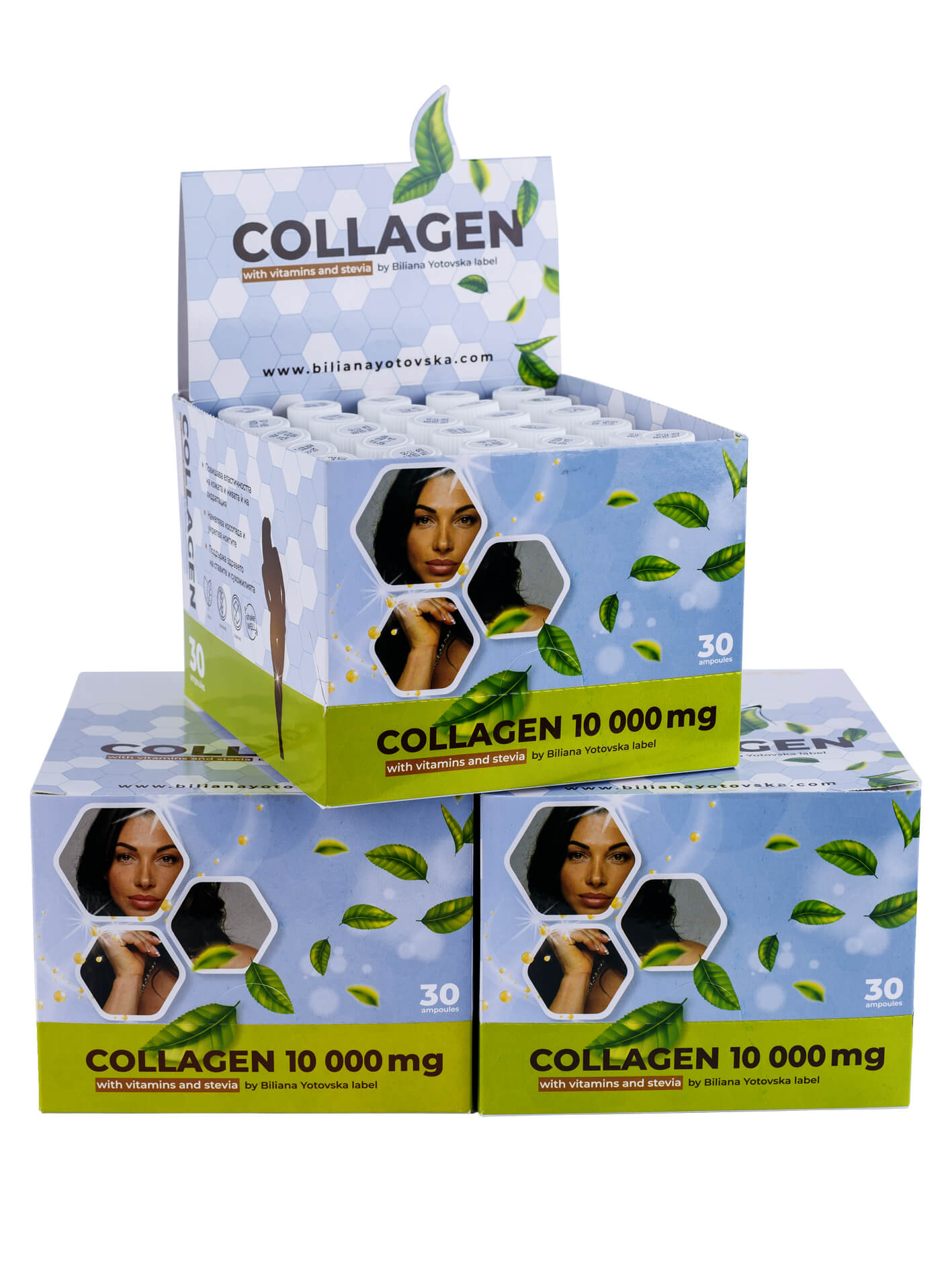 Collagen 10 000 mg + Vitamins and Stevia 90 ампули