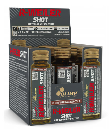 OLIMP R-Weiler Shot – GLASS Box / 9 x 60 ml