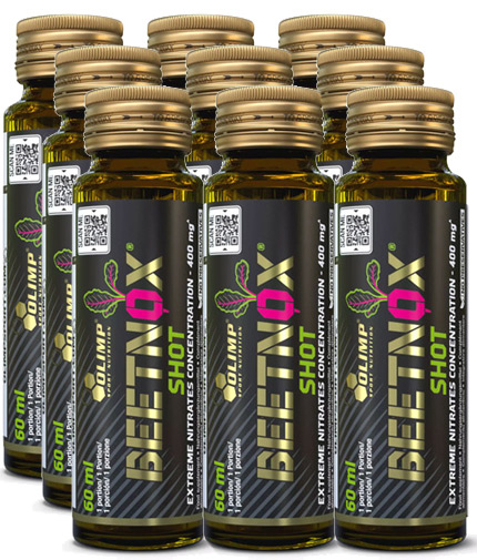 OLIMP Beetnox Shot Box – GLASS / 9 x 60 ml