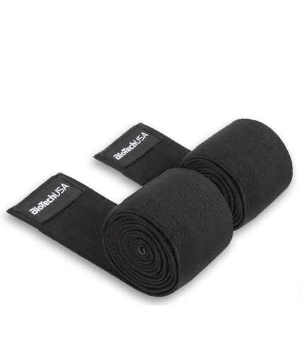 BIOTECH USA Knee Wraps / 200 cm / Black