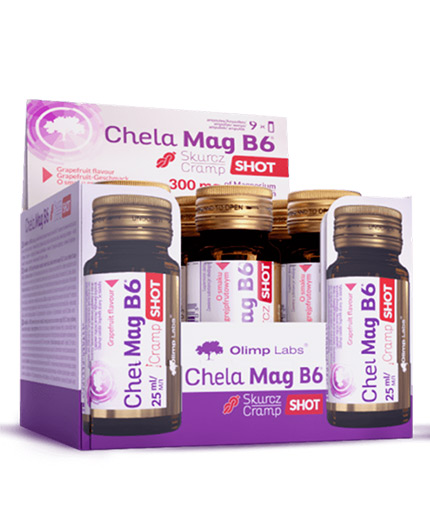 OLIMP Chela – Mag B6 Cramp Shot Box / 9 x 25 ml – GLASS