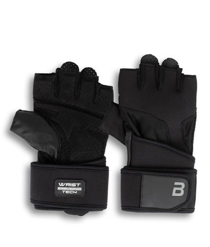 BIOTECH USA KYLE Wrist Support Leather Gloves / Black