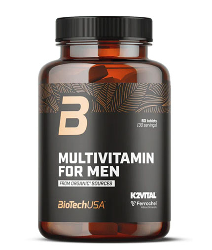 BIOTECH USA Multivitamin For Men from Organic Sources / 60 Tabs