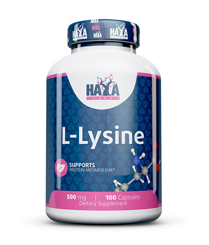 HAYA LABS L-Lysine 500 mg / 100 Vcaps