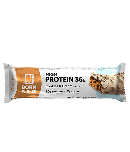 Born Winner Deluxe protein bar 36% – Cookies and cream 12×55 гр