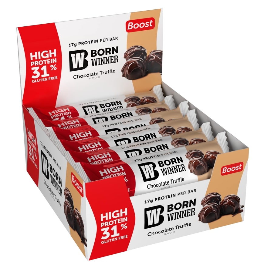 BORN WINNER Boost High Protein Bar 31% chocolate truffle 12×55 гр