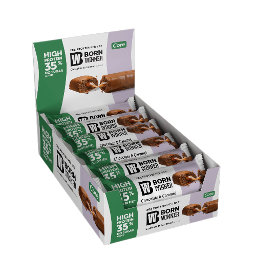 BORN WINNER CORE High Protein 35% bar Chocolate and Caramel 12×57 гр