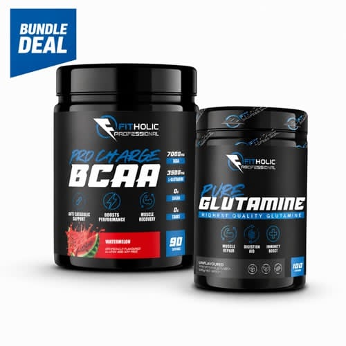 Промо пакет Fitholic Professional Pro Charge BCAA + Fitholic Professional Pure Glutamine