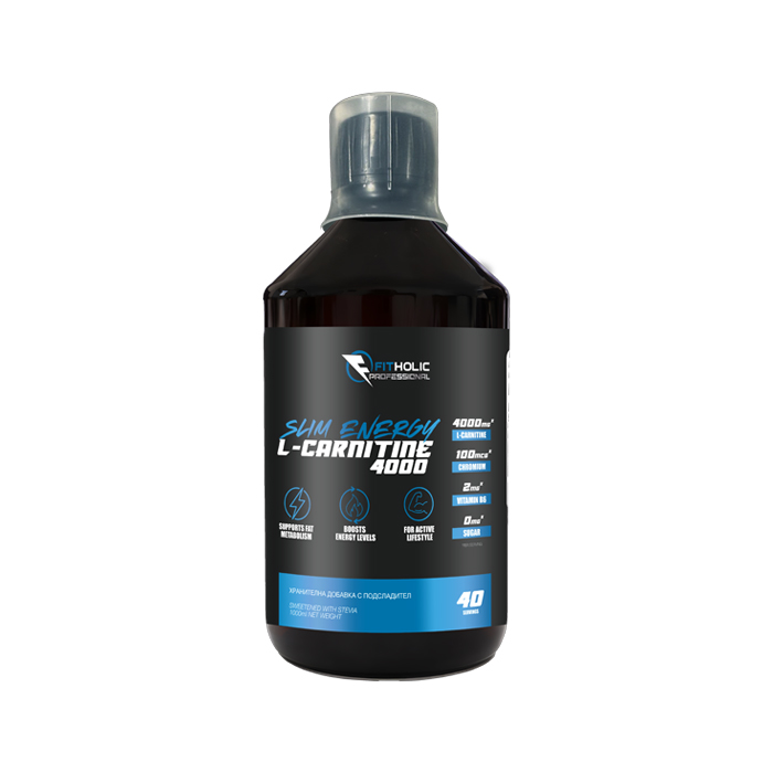 Fitholic Professional L-Carnitine Slim Energy 4000 mg Triple L-Carnitine Matrix 1000 ml