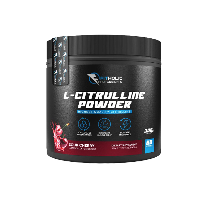 Fitholic Professional Citrulline Powder 300 грама / 60 дози
