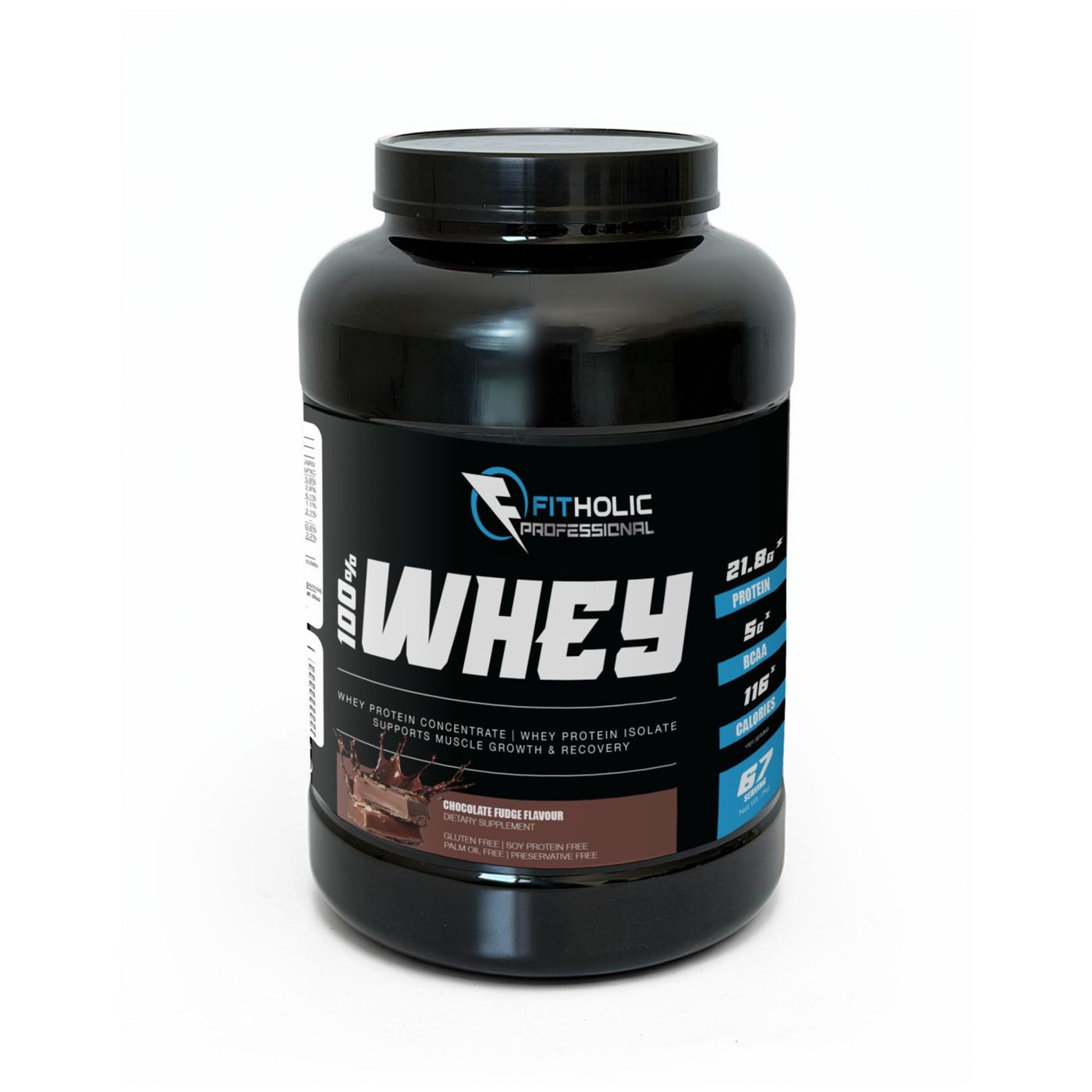 Fitholic Professional 100% Whey Protein Blend |Whey Protein Concentrate | Whey Protein Isolate 2000g