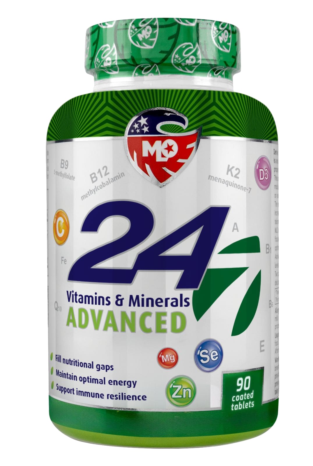 MLO ADVANCED 24/7 Vitamins & Minerals 90 таблетки / 45 дози